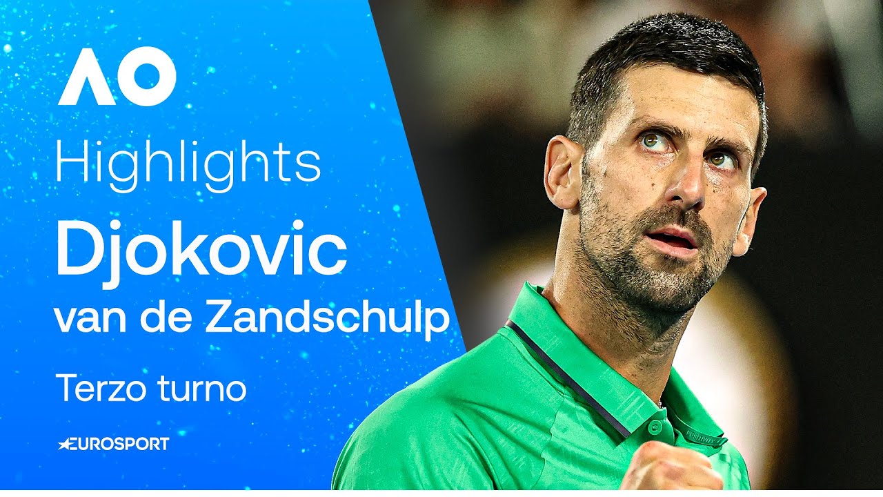 DJOKOVIC non è al top ma va agli ottavi, van de Zandschulp out | HIGHLIGHTS | AUSTRALIAN OPEN 2026