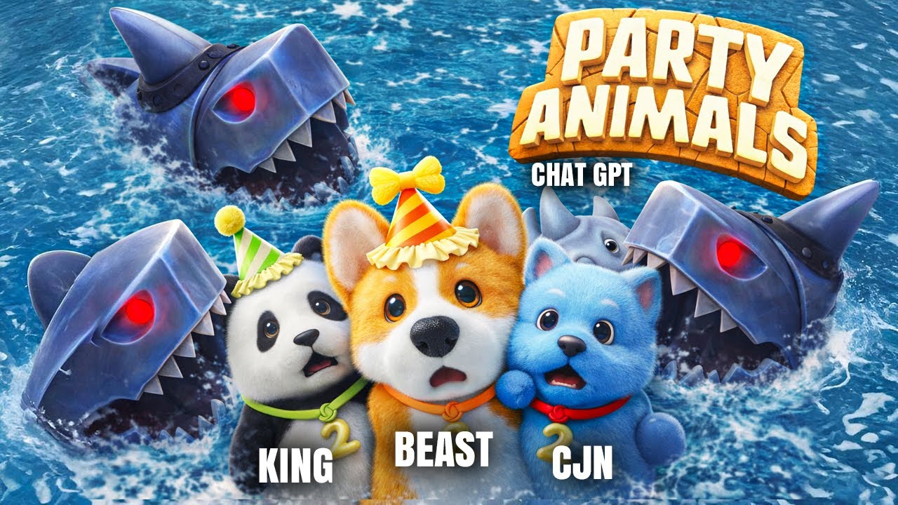 NEW Party Animals MAP Lets SHARKS Eat Players 😭