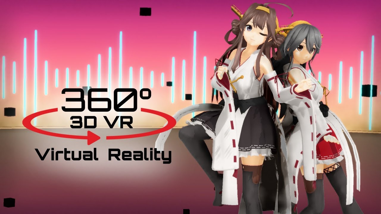 360 3D 4K | MMD Dive to Blue【VR】艦これver2