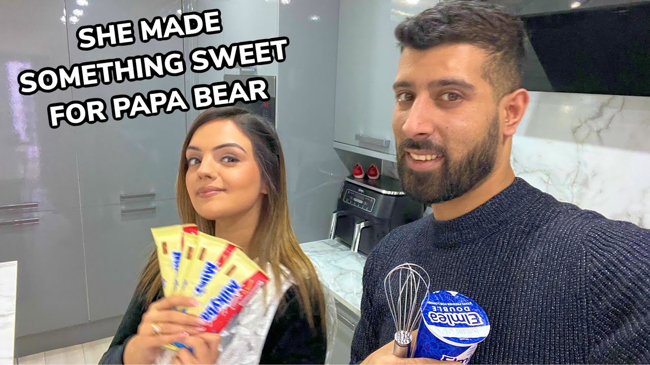 WIFE MAKES SOMETHING SWEET FOR PAPA BEAR 😏