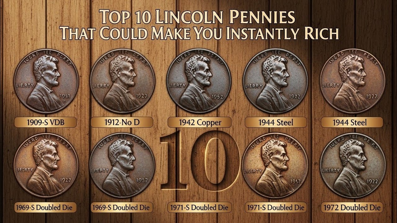 Top 10 Lincoln Pennies That Could Make You Instantly Rich