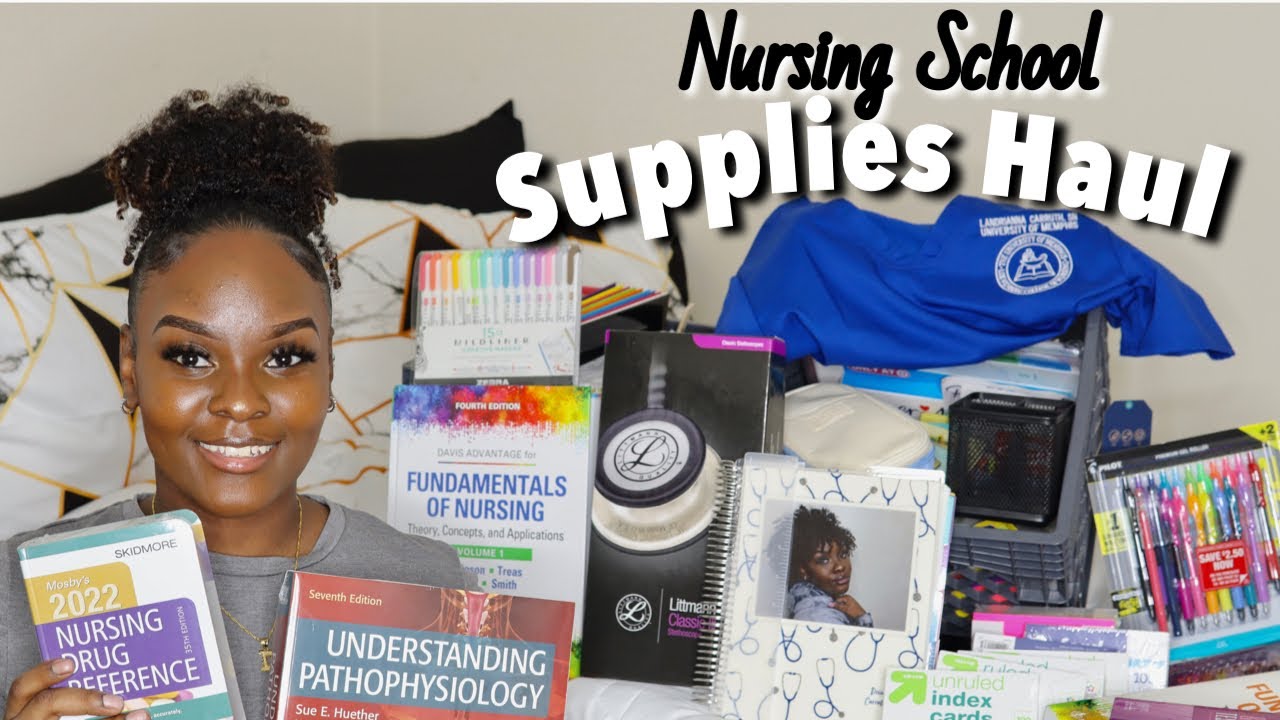 Nursing School Supply HAUL 2021| FIRST SEMESTER Nursing Student | Erin Condren Life Planner