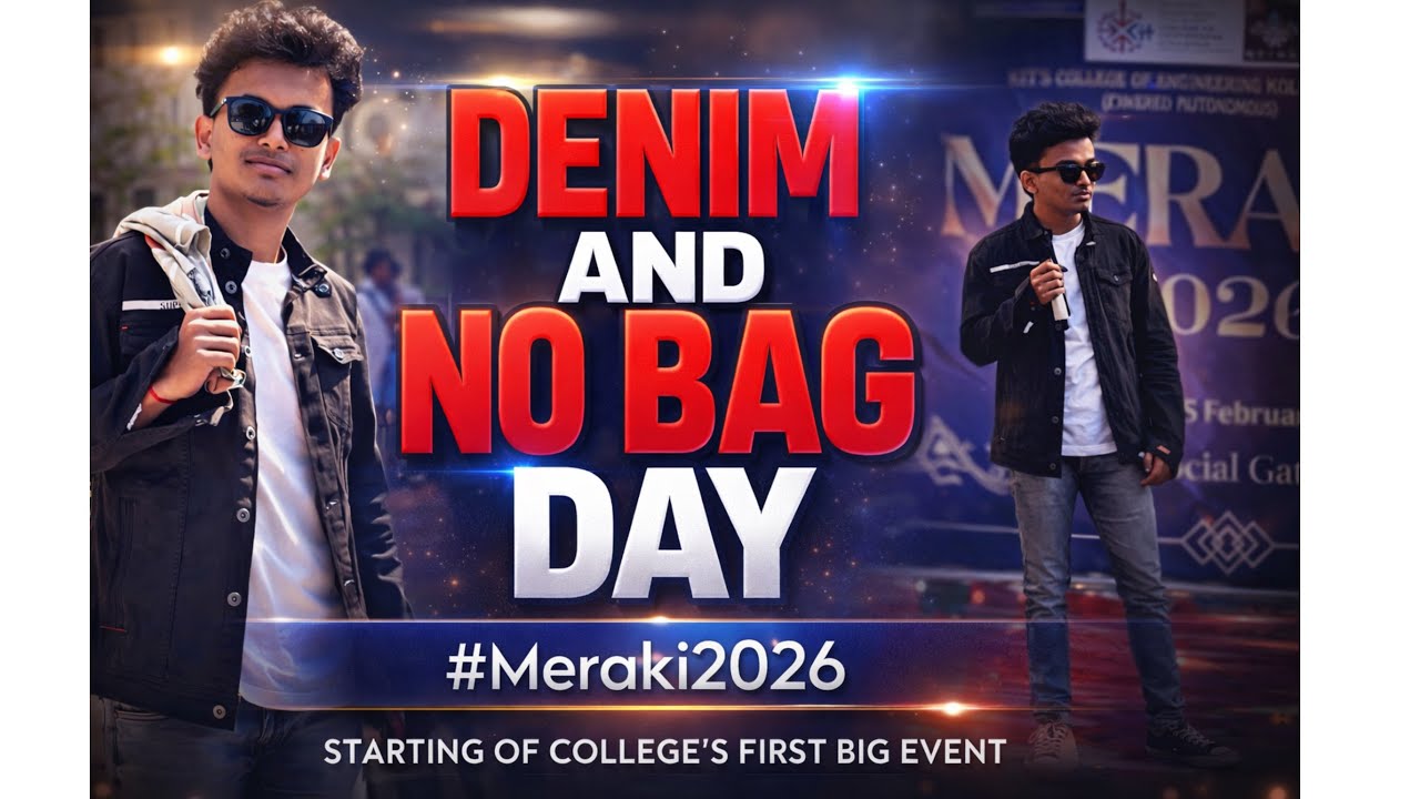 MERAKI 2026 !!! | DAY1 | Denim And No Bag Day 😍| KITCoEK |