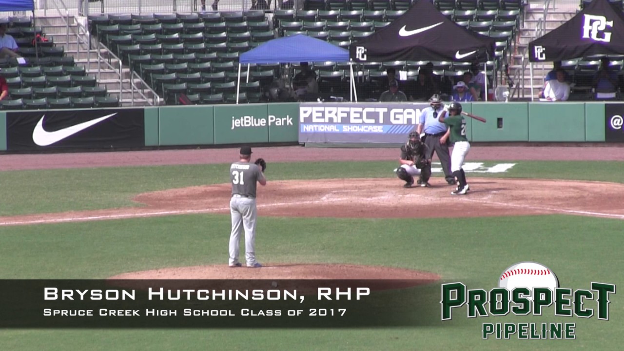 Bryson Hutchinson Prospect Video, RHP, Spruce Creek High School Class of 2017, CF Cam