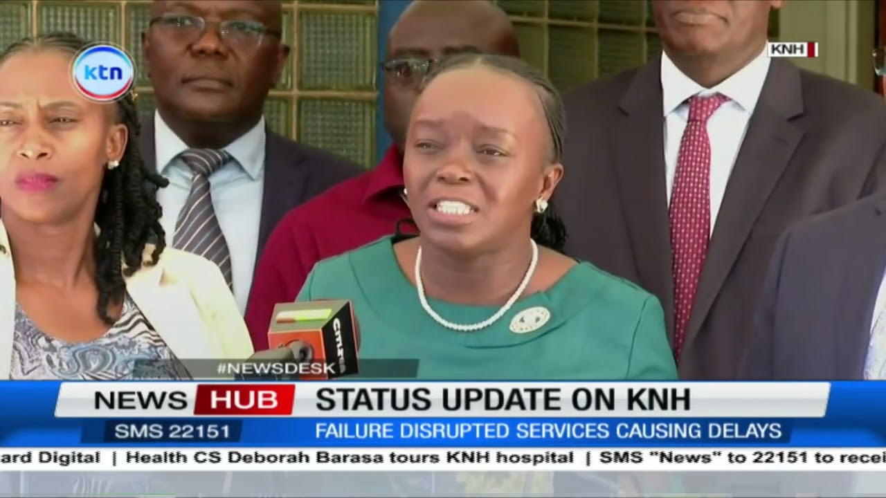 Health CS Debora Barasa tours KNH after SHA systems failed for two consecutive days