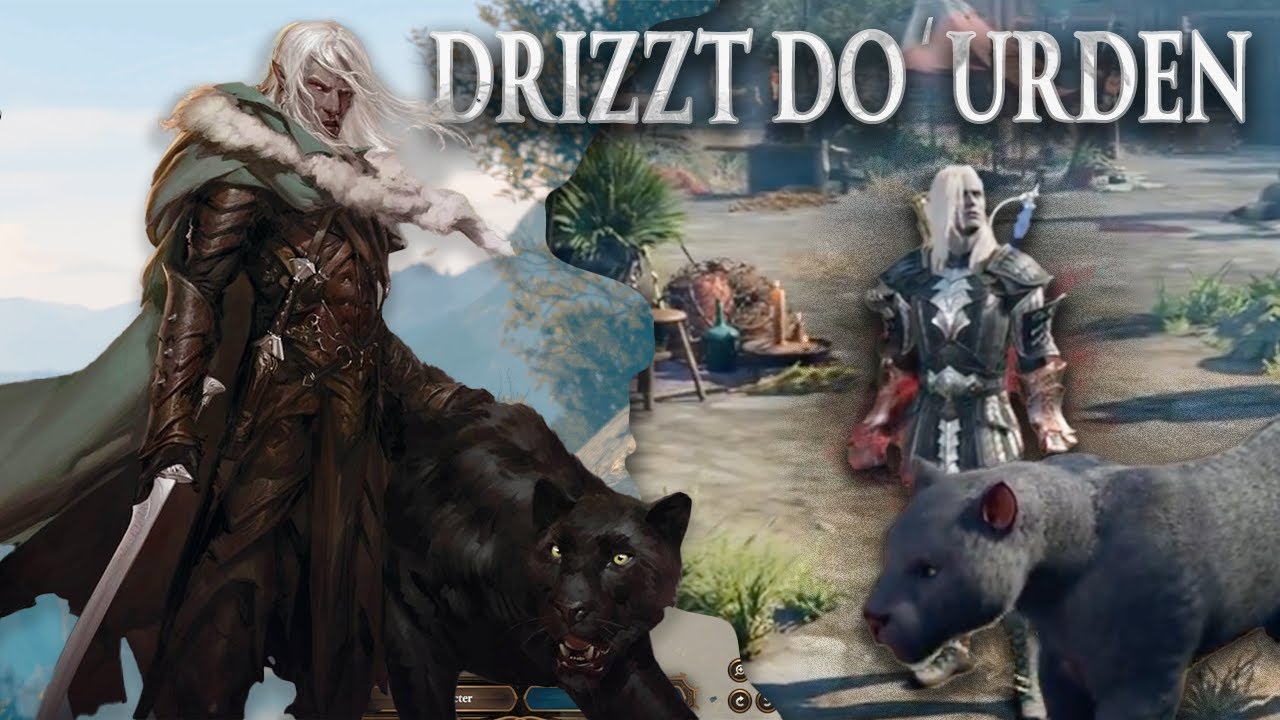 Drizzt Do'Urden in Baldurs Gate 3: Ranger/Fighter from Menzoberranzan