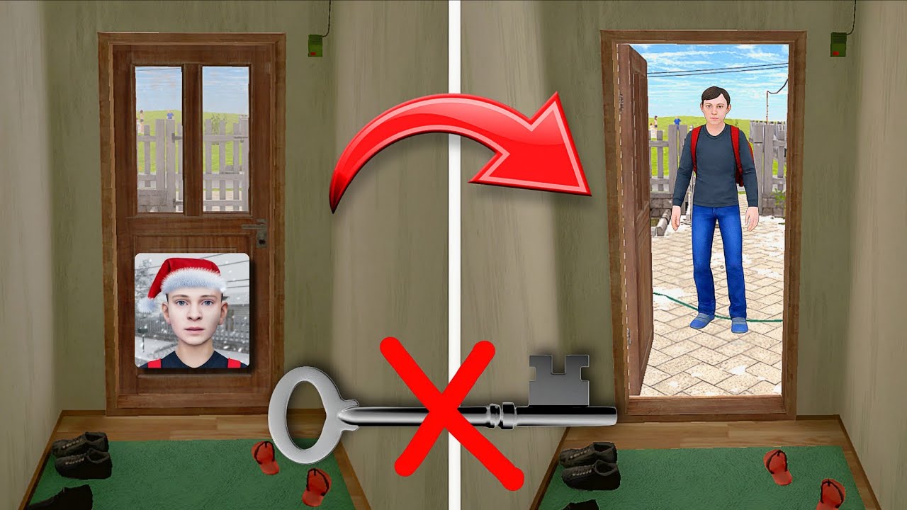 Secret Trick 🔥 to Open the Main Door without key in Schoolboy Runaway!