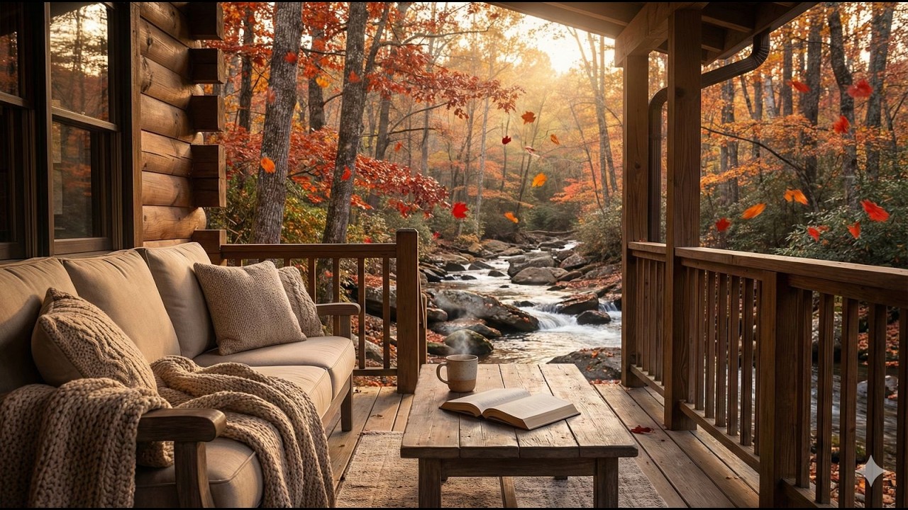 Instrumental Music & Water Sounds for Stress Relief - Relaxing River Nature for Sleep, Study, Work