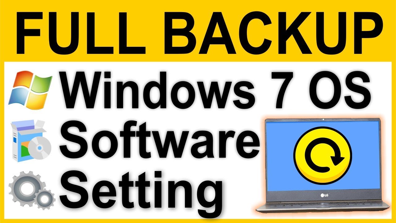 How to Backup Windows 7 OS | Data & Software in Hindi