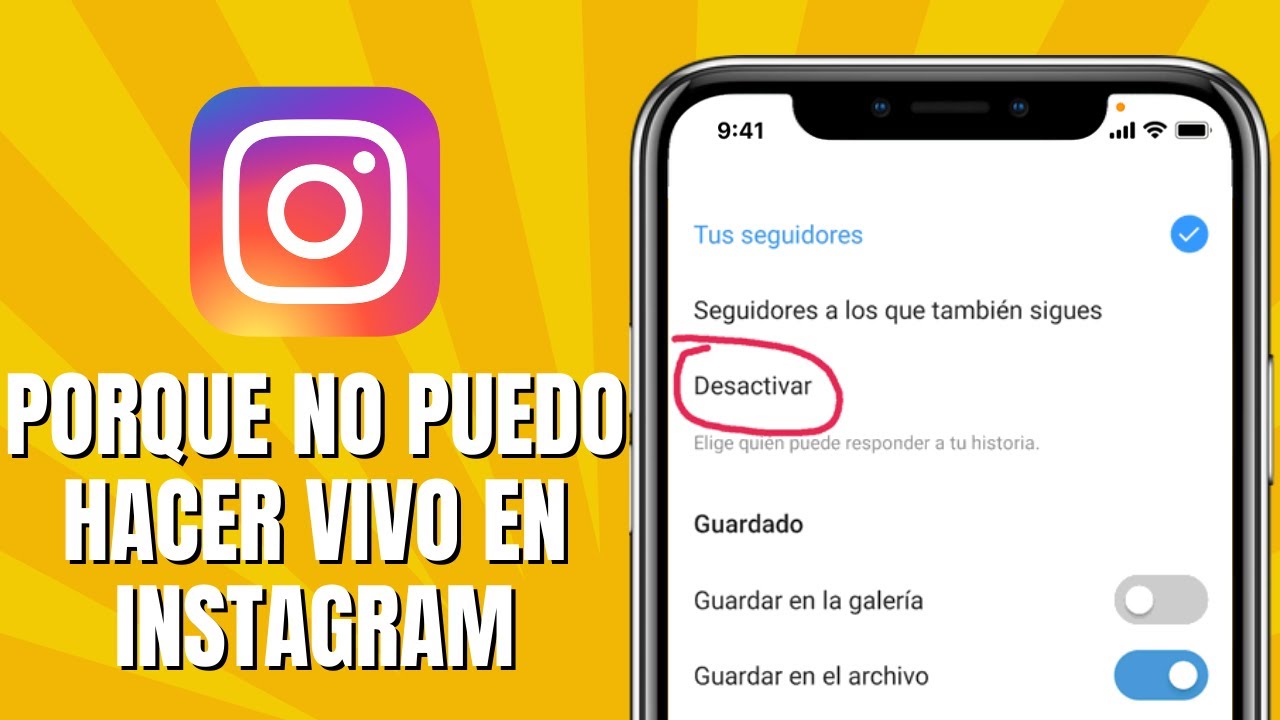 Porque No PUEDO Hacer VIVO En INSTAGRAM Soluci&oacute;n