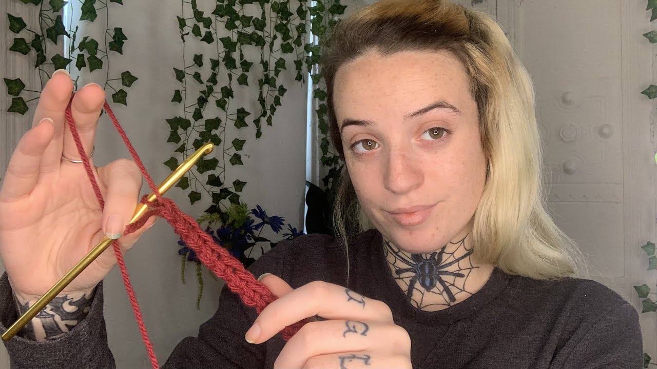 ASMR Crochet Tutorial #1 | Teaching You 3 Different Stitches