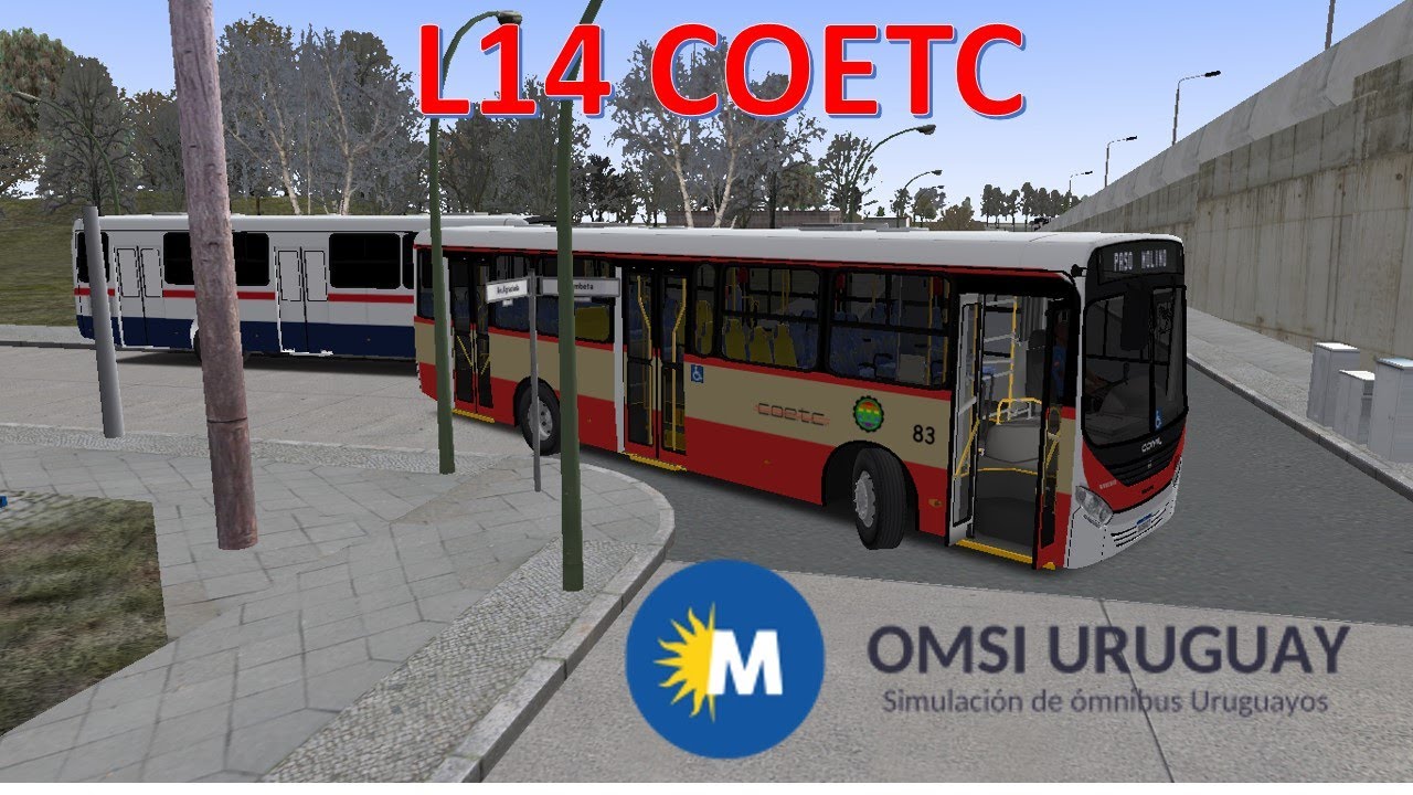 OMSI 2— Linea L14 --COETC- Mapa Montevideo Ficticio V3 BETA