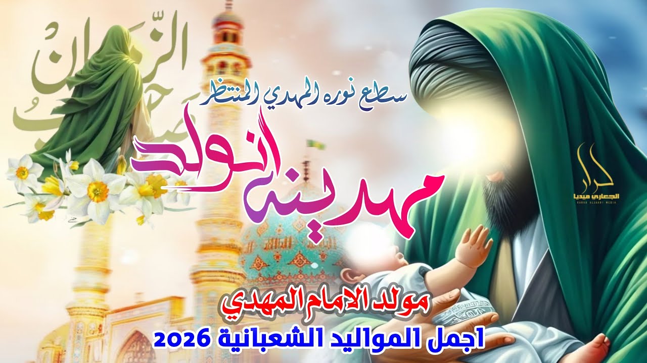 جديد اجمل مواليد مولد الإمام المهدي افراح شعبان 2026 مهدينه انولد | علي حميد الموسوي وعمار الدفاعي