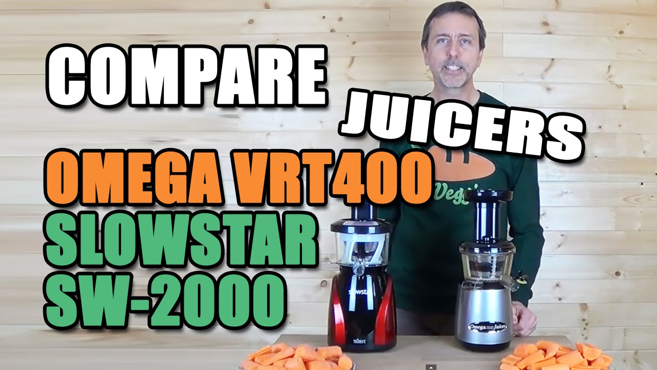 Comparison Omega VRT400 & Slowstar SW-2000 Juicers
