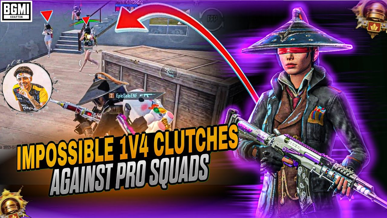 IMPOSSIBLE 1V4 CLUTCHES AGAINST PRO SQUADS 😱 || #bgmi #pubg