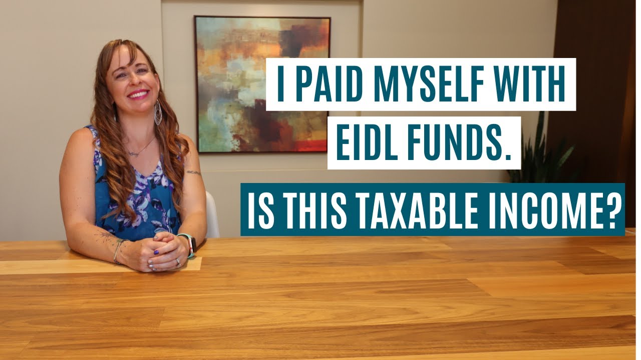 How to record what you paid yourself from your EIDL Loan | Is it taxable income?