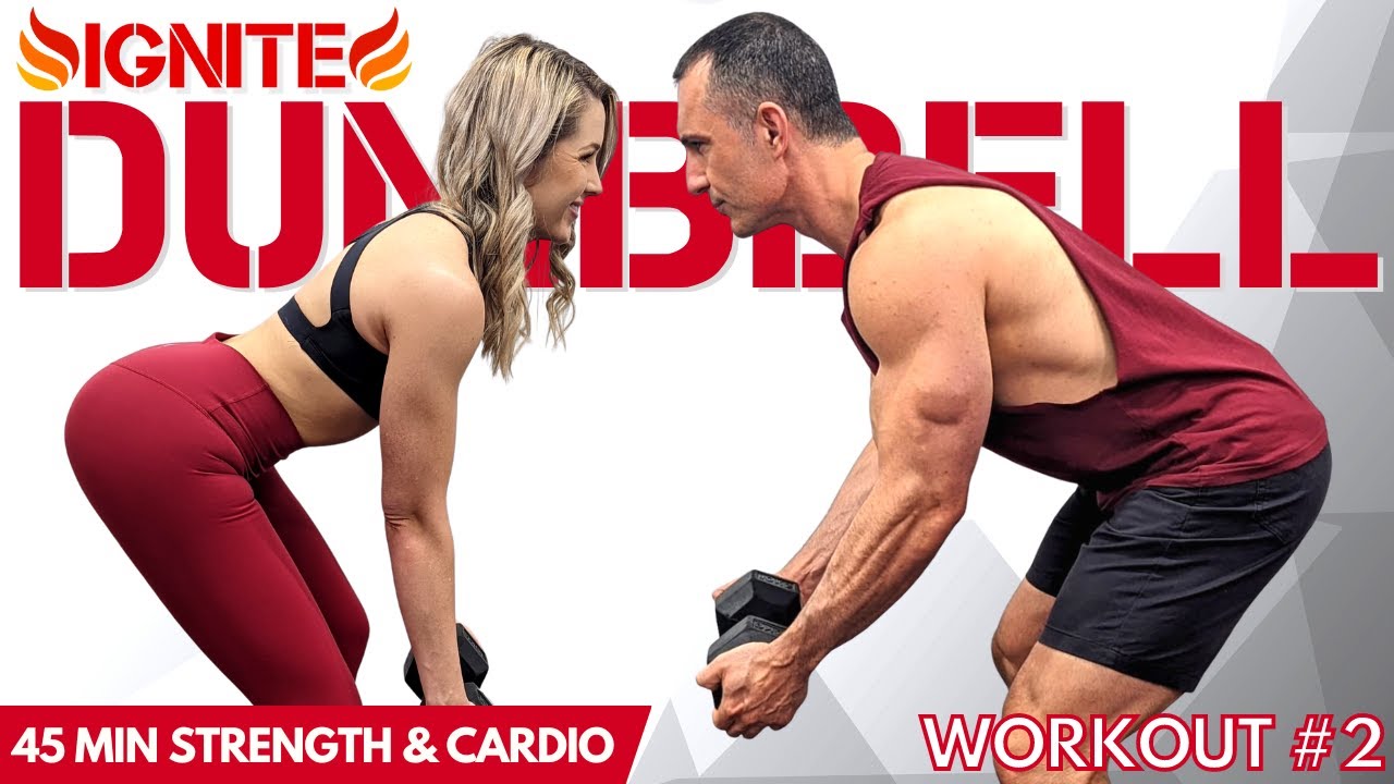 IGNITE #2  Home Dumbbell Workout To Get Toned Up For Summer Body. Get Lean With Dumbbells 💪