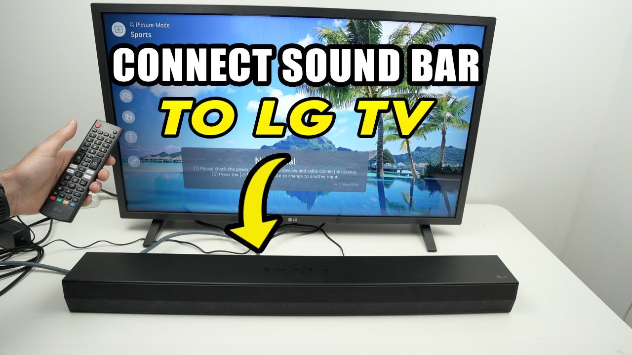 LG TV : How to Connect a Sound Bar (Bluetooth - HDMI - Optical)