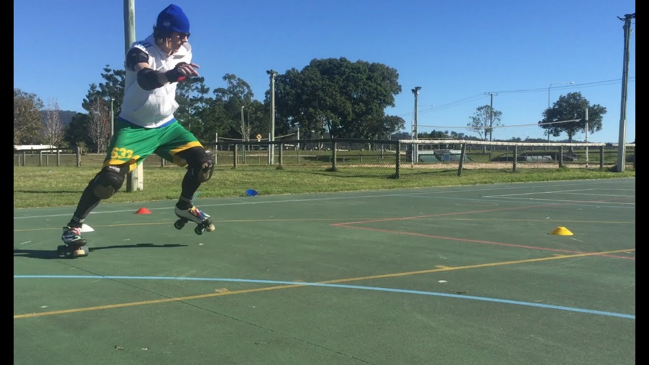 Roller Derby Blocking Drill - Improve your line coverage.