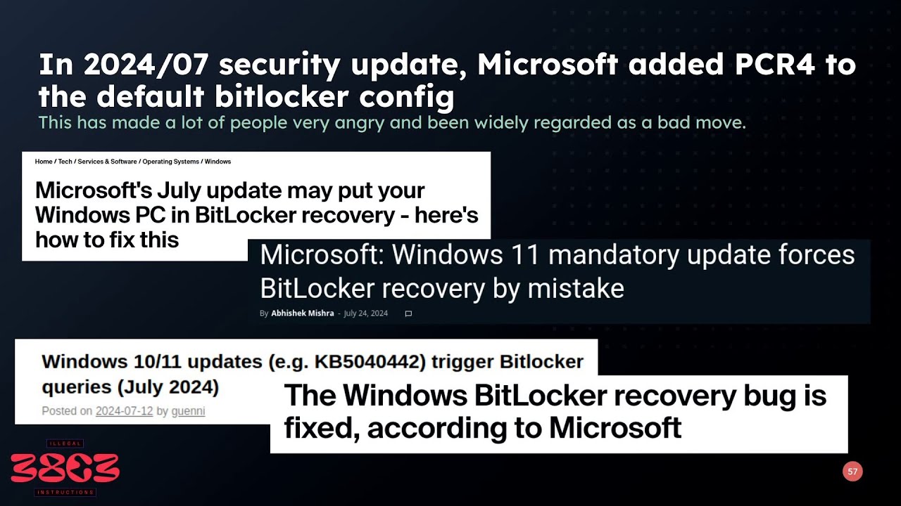 38C3 - Windows BitLocker: Screwed without a Screwdriver