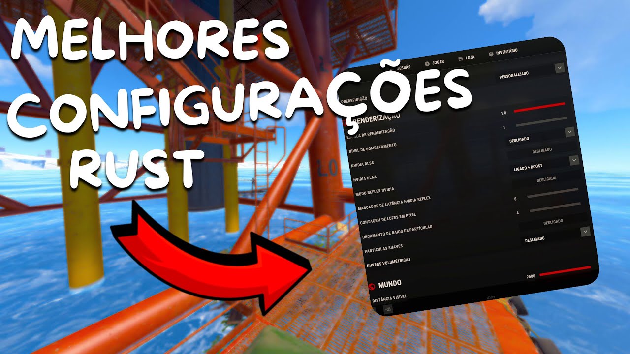 MELHORES configura&ccedil;&otilde;es de Rust para PVP e FPS 2025!! Rust Dicas ATUALIZADO