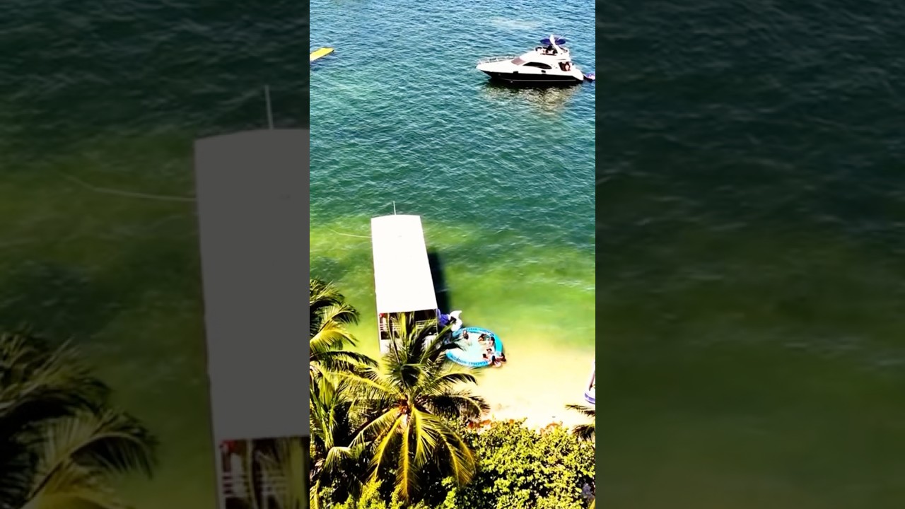 Drone Views of Miami Party Boat #miami #miamiparty