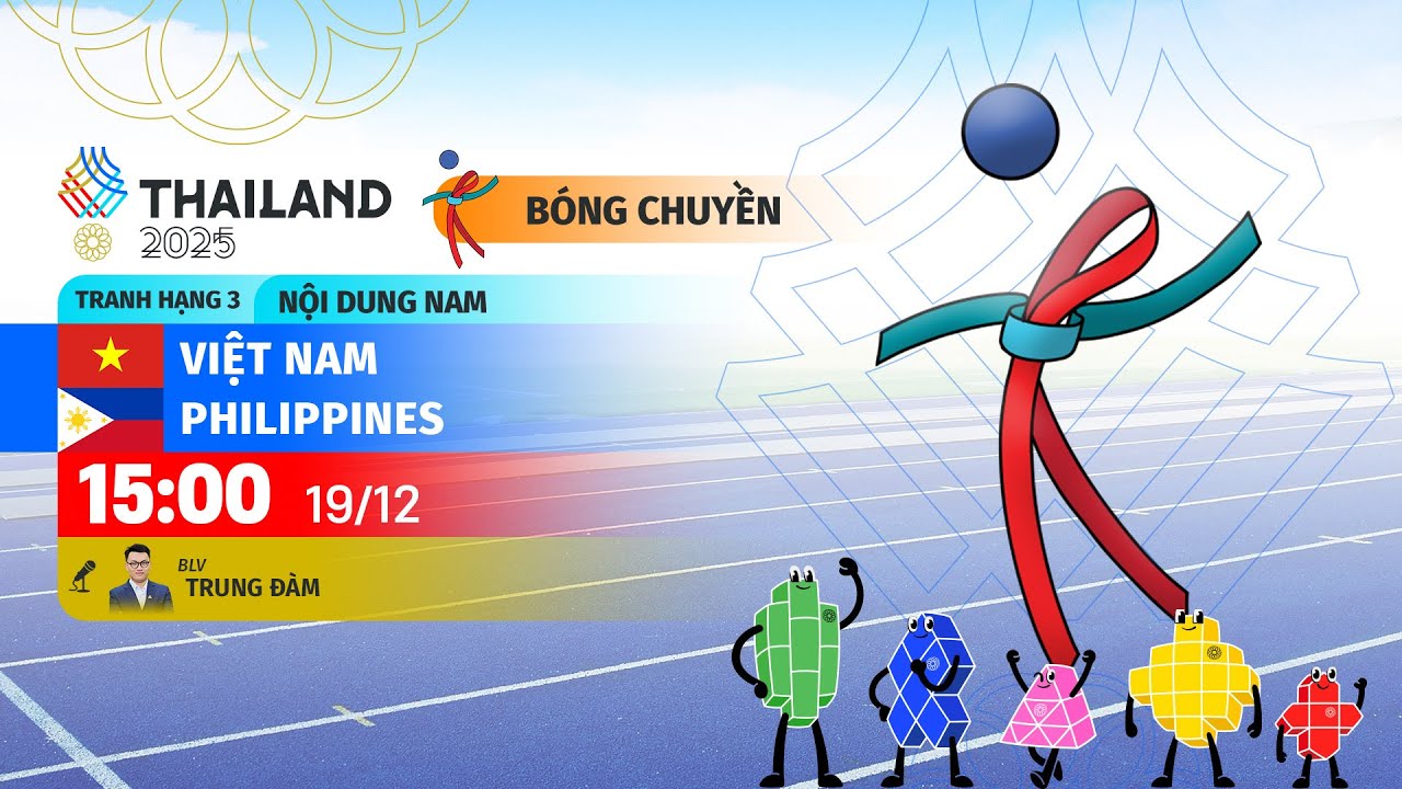🔴Trực tiếp: Bóng chuyền Nam: Việt Nam - Philippines | Sea Games 33