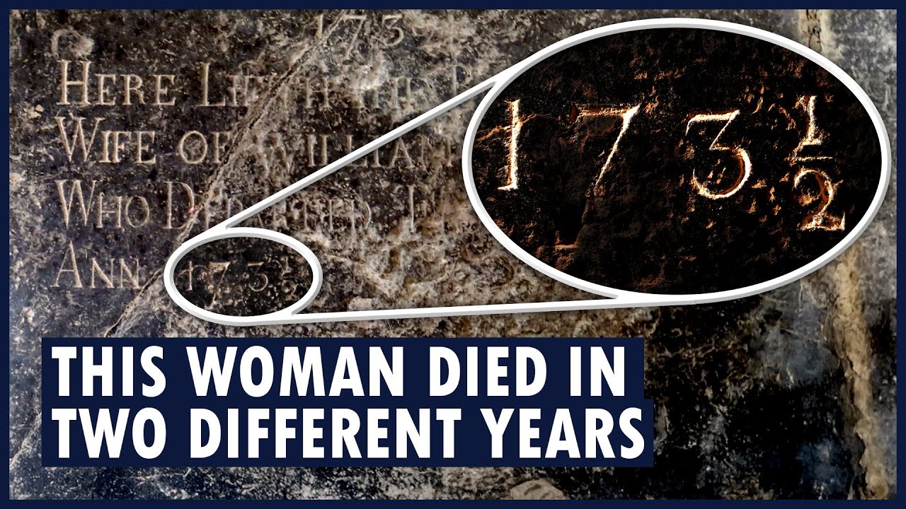 Why does this gravestone say 173½? | DUAL-DATED HEADSTONES