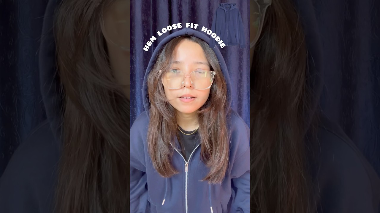 H&M Loose Fit Hoodie Haul💃🏼🤌🏻#youtubeshorts #h&m #hoodie #winterhaul #winterwear #trending