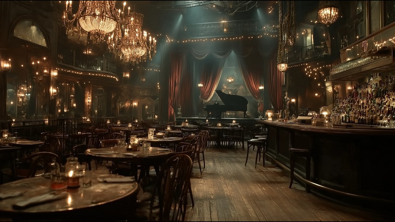 You're Sipping Whiskey in A 1920s Jazz Speakeasy - Smooth Jazz & Rain Sounds for Deep Focus