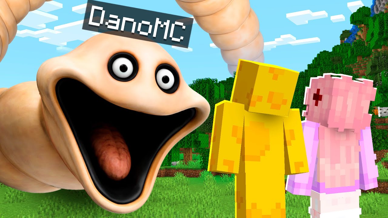 Usé al HUNGRY WORM para Trollear a Mis AMIGOS en Minecraft...
