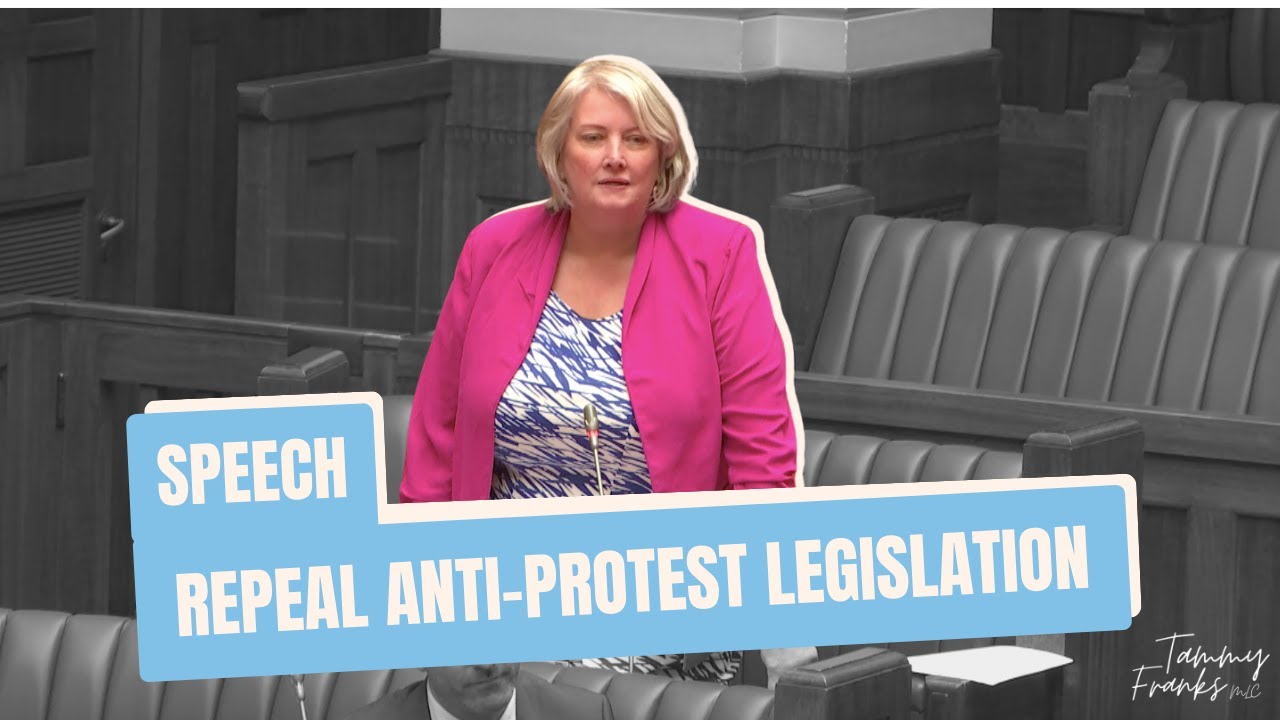 Speech: Repealing Anti-Protest Legislation