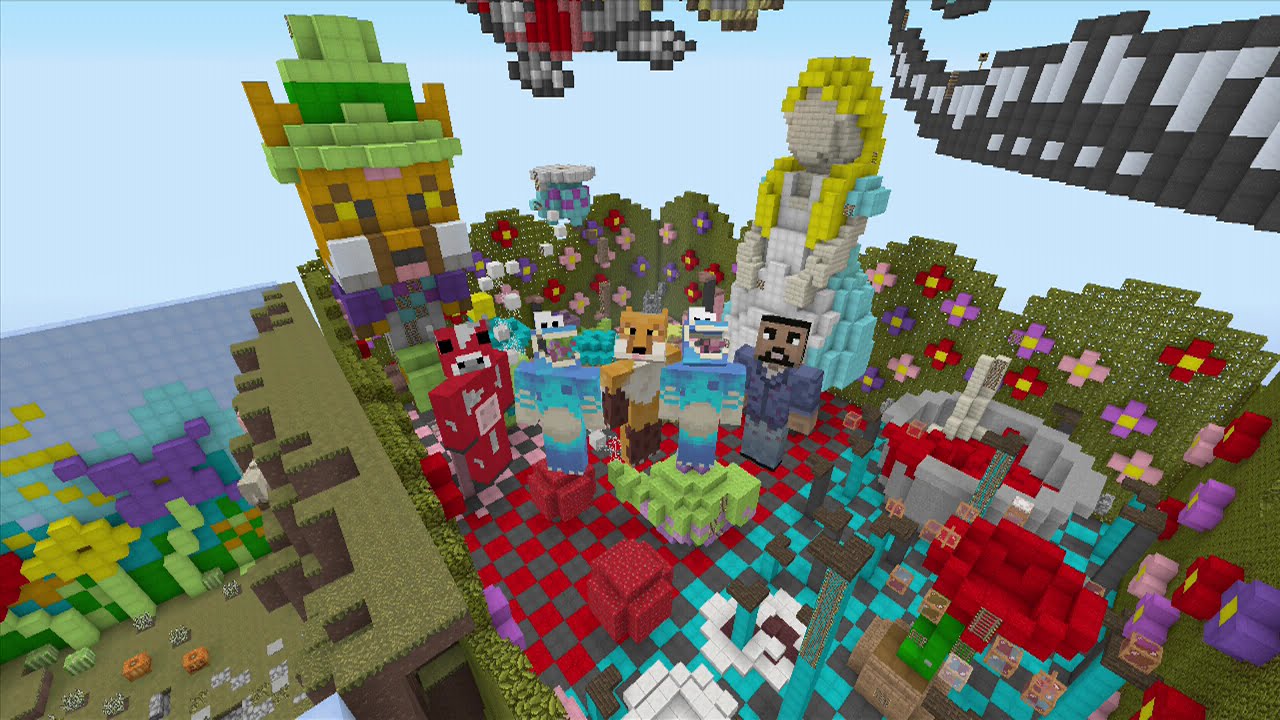 Minecraft Xbox - Alice In wonderland Hide And Seek