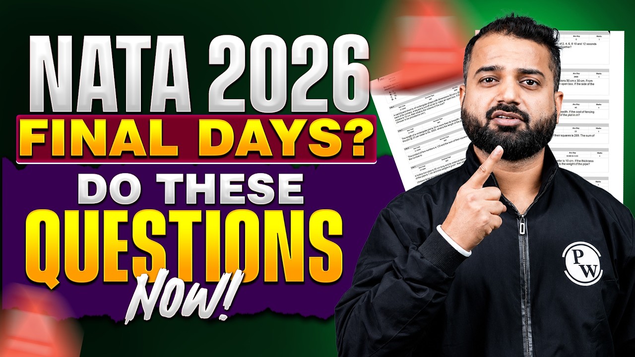 NATA 2026 Most Important Questions | Reasoning Topics Repeated in Every Exam