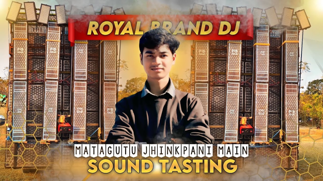 ROYAL BRAND 10 BASS SETUP in jhinkpani matagutu tusu visarjan sound tasting 🫡