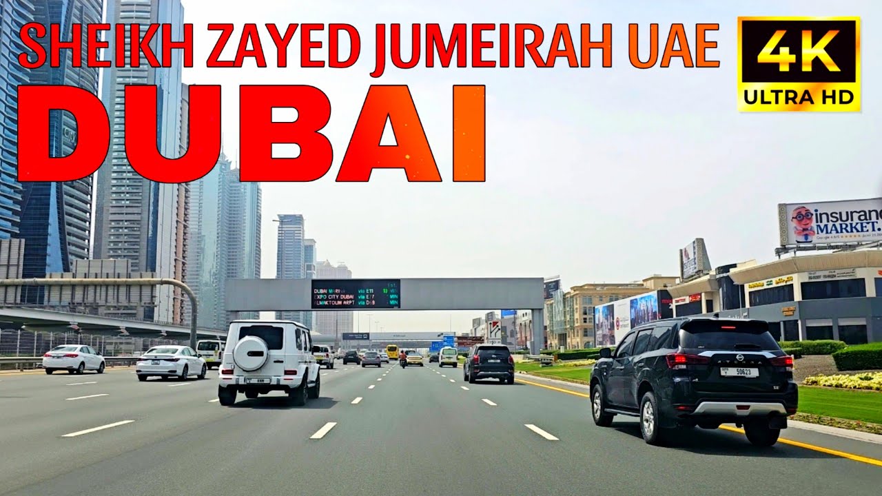 Driving Through Dubai: Downtown to Jumeirah 4K HDR