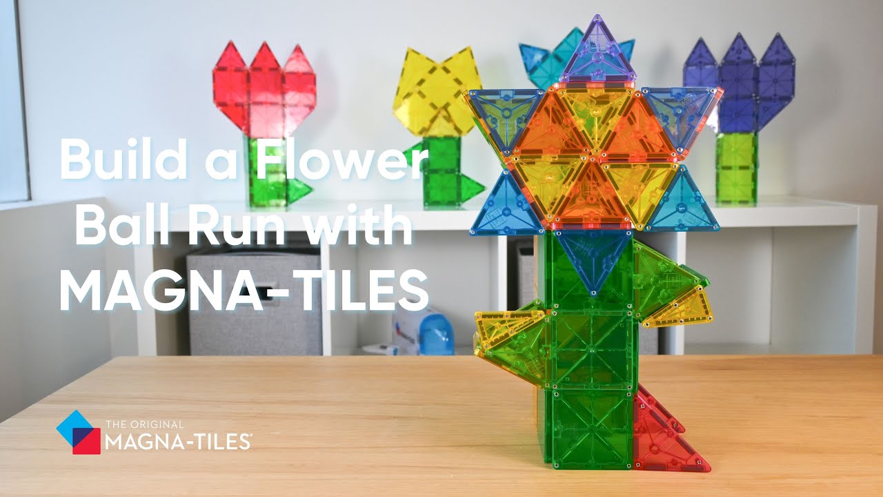 How to Build a Flower Ball Run with MAGNA-TILES!