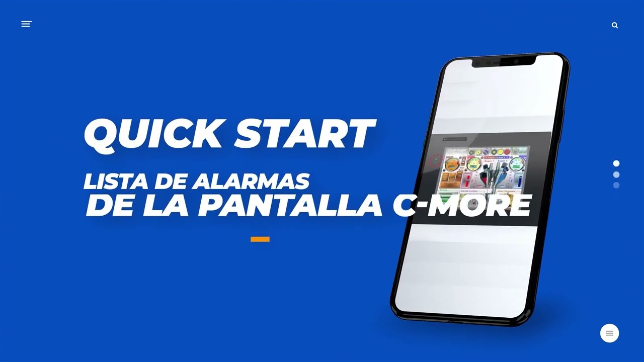 Quick Hack -  Lista de alarmas de la pantalla C more intro