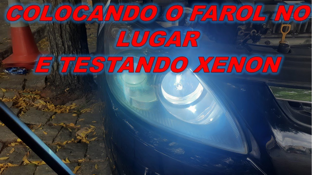 HYUNDAI I30 - INSTALAÇÃO DE XENON OU SUPER LED – PARTE 04 - COLOCANDO O FAROL NO LUGAR