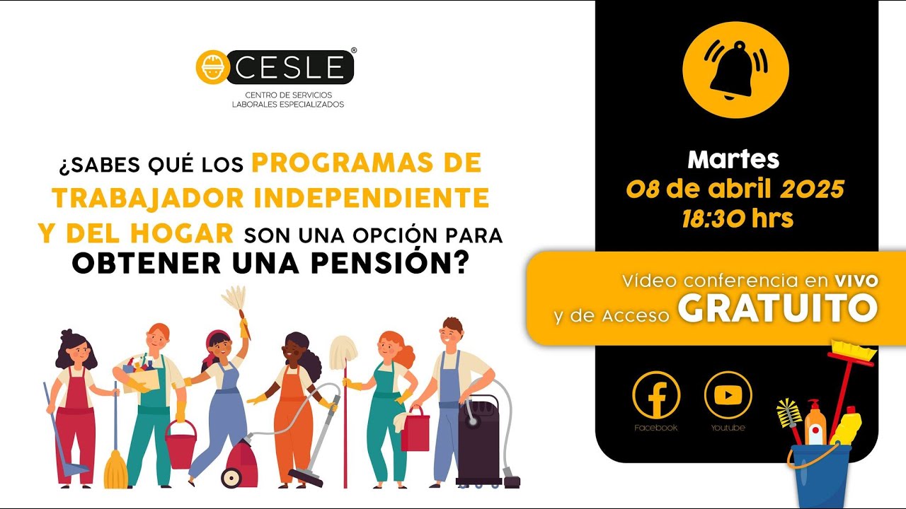 Los programas de trabajadores Independientes y del Hogar son una opción para obtener una pensión?