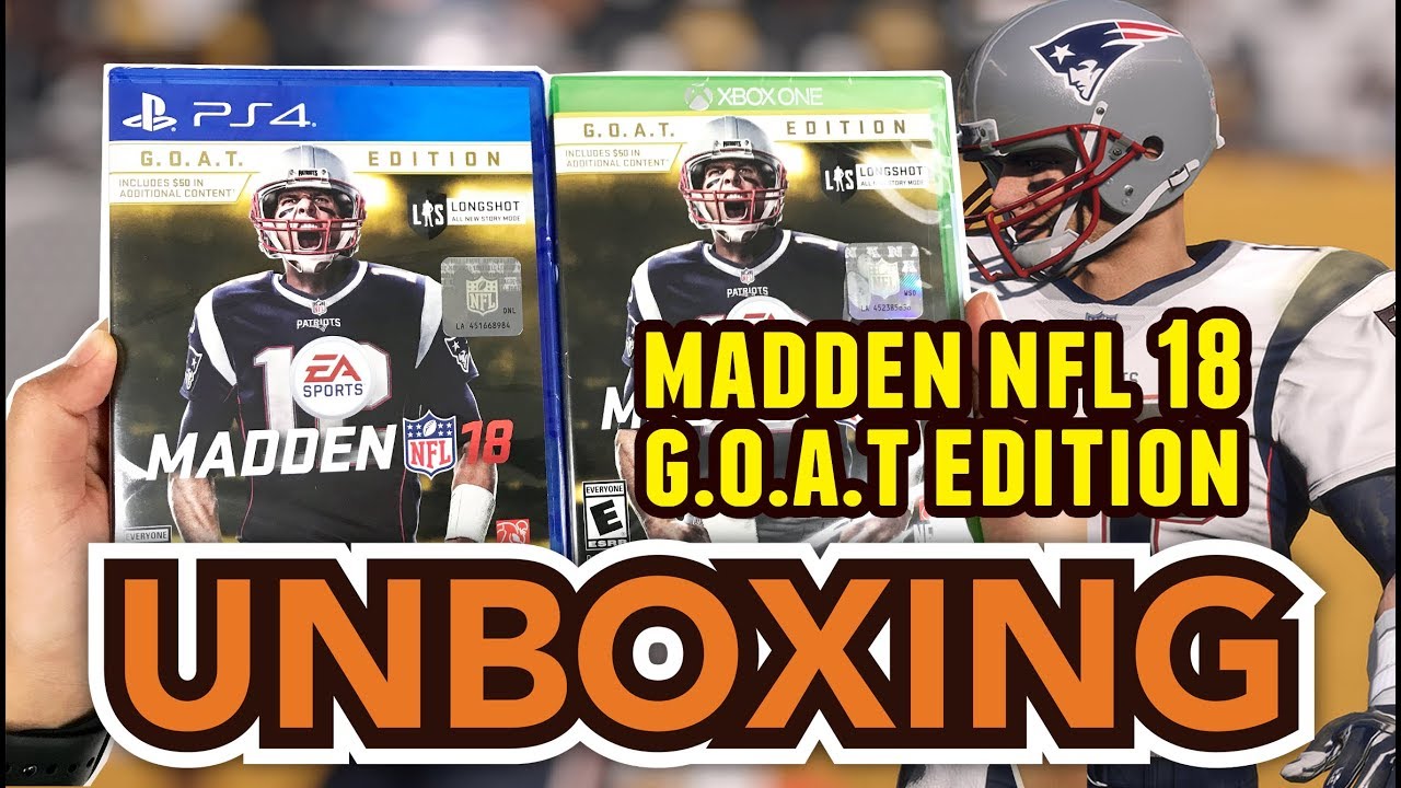 Madden NFL 18 G.O.A.T Edition (PS4/Xbox One) Unboxing !!