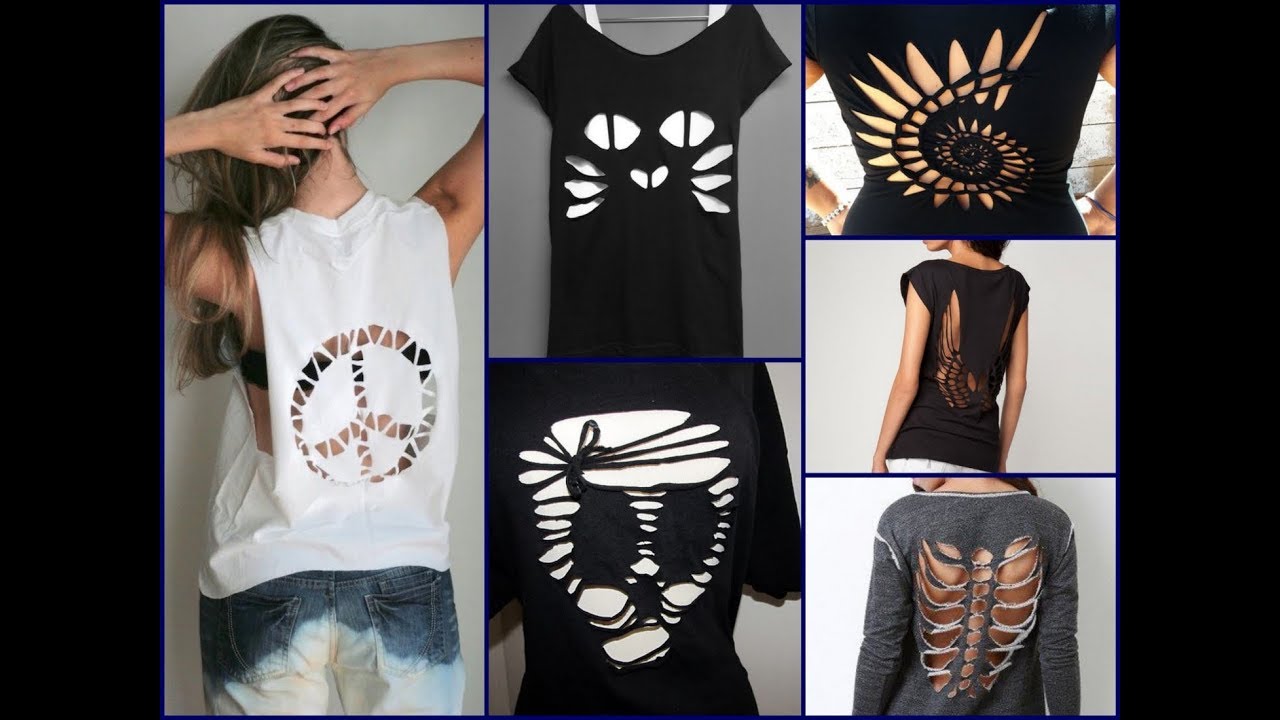 30 Best DIY T Shirt Cutting Ideas for Girls - DIY Clothes Life Hacks