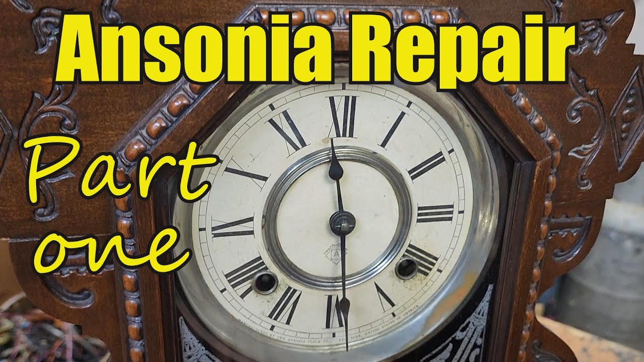 Full Service of an Antique Ansonia Kitchen Clock Part 1. Dismantle & Inspection (by a Beginner!)