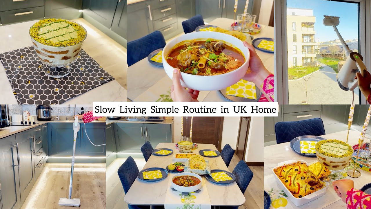 Slow Living Simple￼ Routine in UK Home ￼| Smart Cleaning | Cozy Candlelight ￼Dinner Prep | Nihari￼