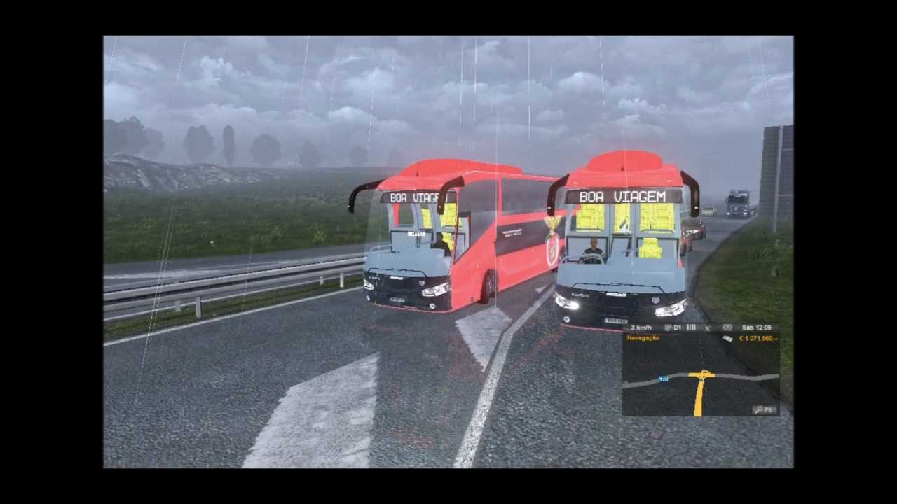 Mod &ocirc;nibus virtual Sport Lisboa e Benfica - Euro truck simulator 2