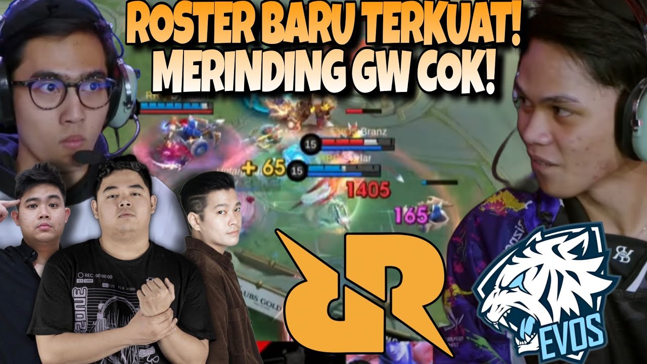 BLAZING DUET FROM SKYLAAAARRR !! ROSTER RRQ MENYALAAAAA !! RRQ VS EVOS MATCH 2 - MPL S14