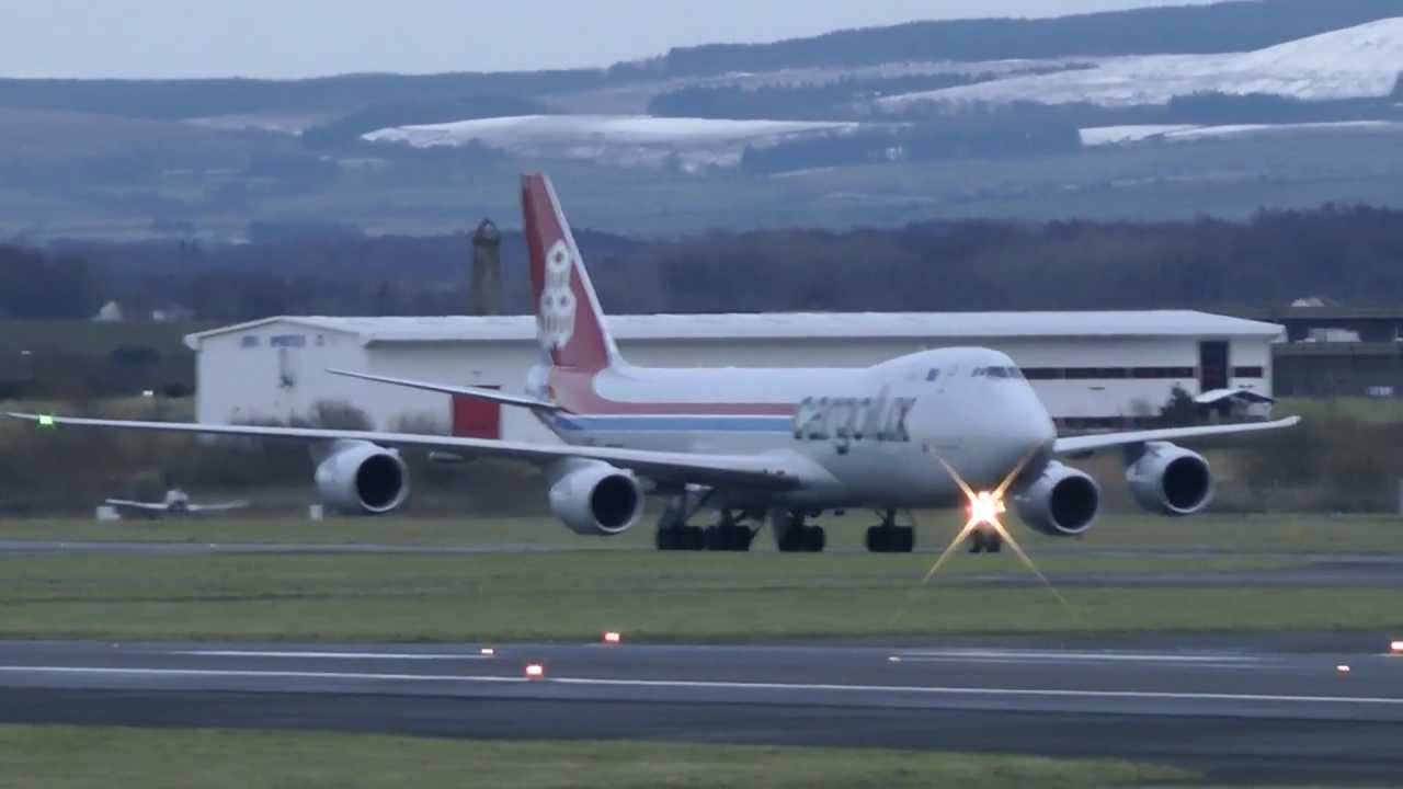 Cargolux B747-800 arrives at PIK