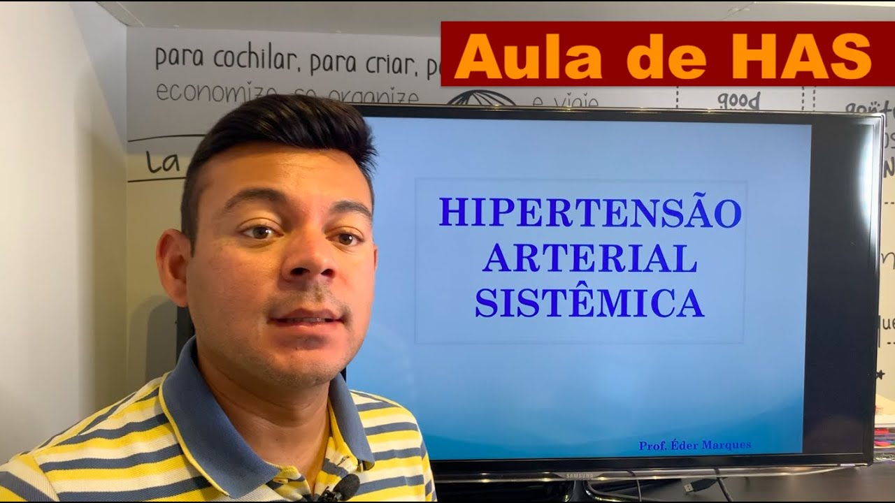 Aula sobre Hipertensão Arterial Sistêmica.