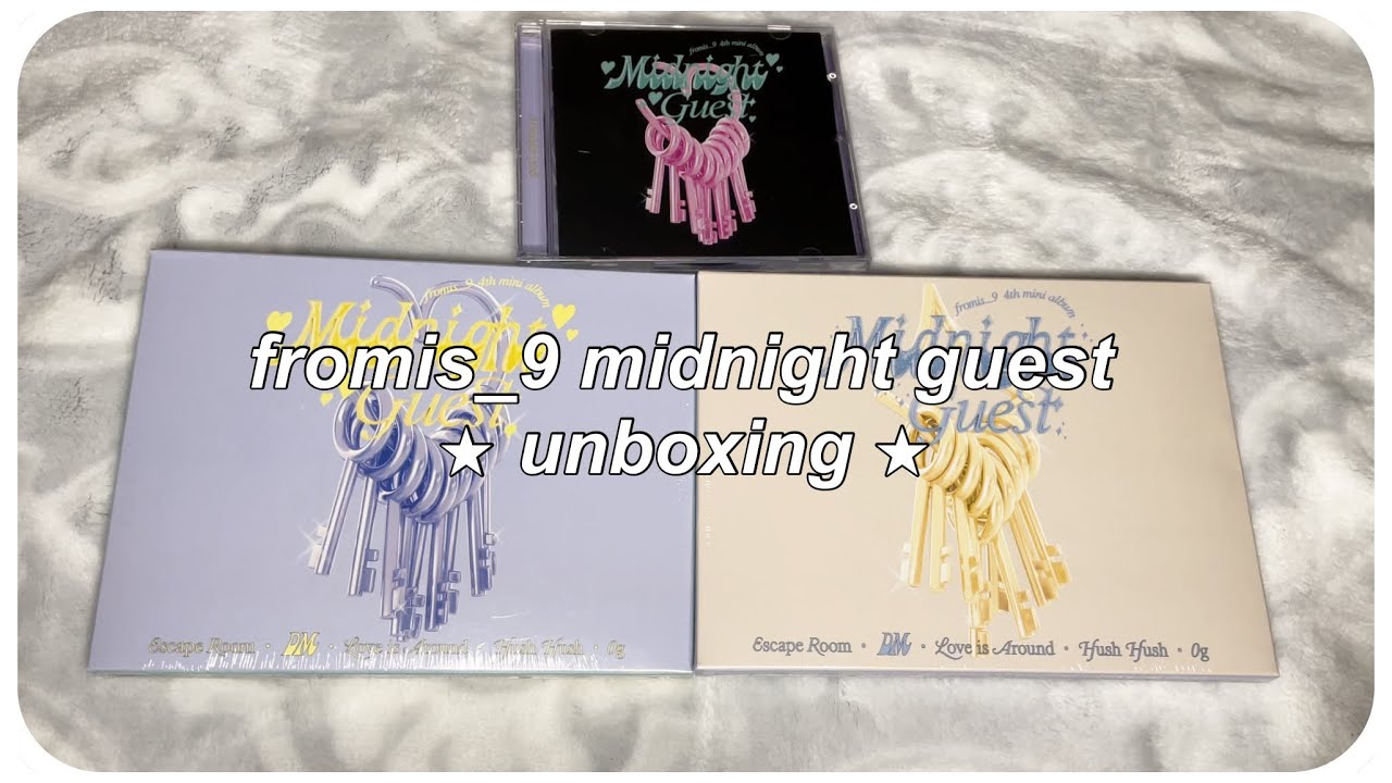 ✰ unboxing fromis_9 4th mini album midnight guest ✰