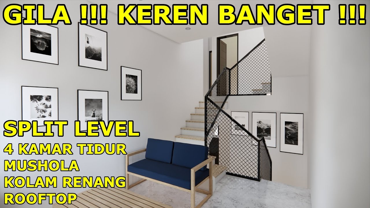 GILA !!! Rumah Split Level ini KEREN PARAH !!!